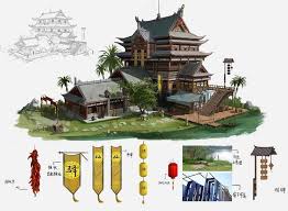 artstation 鸳鸯楼 陈 wulihuihui采集到建筑设计 774图 花瓣 painting art