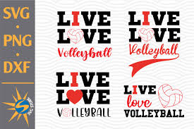 Download Live Love Volleyball Graphic By Svgstoreshop Creative Fabrica PSD Mockup Templates