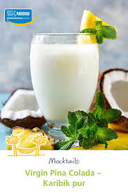 Mocktails Virgin Pina Colada Karibik Pur Virgin Pina Colada Kalorienarme Cocktails Pina Colada
