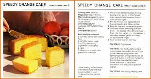 Speedy Orange Cake 1960 S Orange Recipes Vintage Recipes Orange Cake