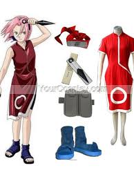Naruto Sakura Haruno Women S Cosplay Costume And Accessories Set Naruto Cosplay Costumes Cospla Sakura Cosplay Naruto Cosplay Costumes Anime Cosplay Costumes
