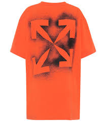 Mix & match this shirt with other items to create an avatar that is unique to you! Off White Logo Oversized Cotton Jersey T Shirt In Orange Modesens