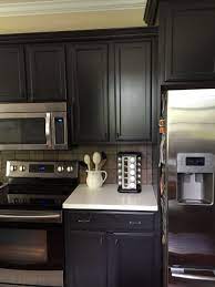 Cabinets Are Sherwin Williams Iron Ore Sw7069 Best Kitchen Cabinet Paint Painting Kitchen Cabinets Kitchen Cabinets