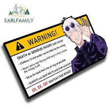 Using the word in english dialog is essentially the identical as describing one thing as a japanese cartoon series or an animated movie or show from. Earlfamily 13cm X 9 1cm Cartoon Anime Jujutsu Kaisen Car Sticker For Gojo Satoru Warning Decal Anime Vinyl Jdm Window Stickers Mega Deal 16747 Goteborgsaventyrscenter