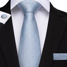 2019 Dibangu New Light Blue Tie For Men 8cm Wide 100 Silk Necktie Business Wedding Party Tie Set Hanky Cufflinks Tie Mj 7143 Men S Ties Handkerchiefs Aliexpress