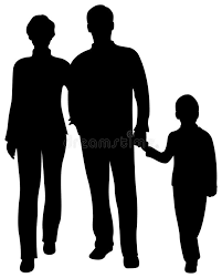 Vector Family Silhouette On White Sponsored Family Vector White Silhouette Ad Silhouette Human Vector Stock Photography Free