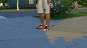 Had to have these cool jordons! Mod The Sims Nike Air Jordan Sneakers 3 Colors