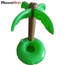 Rowsfire Luau Palm Trees Suporte De Copo Para Copo Cola Inflavel Piscina Float Acessorios De Swimming Pool Accessories Pool Accessories Inflatable Pool Floats