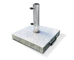If the wind picks up it is safer. 25kg Granite Square Parasol Base