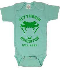 Slytherin Quidditch Onesie Jersey Style Harry Potter Houses Onesie Baby Onesie Baby Clothing Slytherin Baby Onesies Onesies