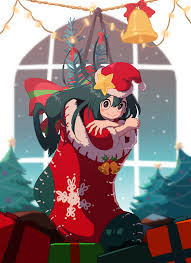 boku no hero academia tsuyu asui クリスマス イラスト 女の子 クリスマス イラスト イラスト