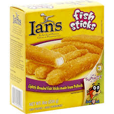 Fish sticks [whole pollock fillets, batter (water, yellow corn flour, corn starch, sea . Ians Fish Sticks Meals Entrees Priceless Foods