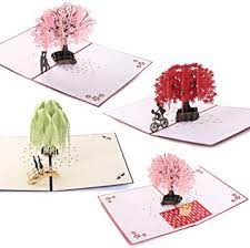 See more ideas about pop up cards, cards, cards handmade. Amazon Com Handmade 3d Pop Up Cards Trees Set Handmade Pop Up Greeting Card For Your Loved Ones Wedding Anniversary Card For Couple Valentine Day Happy Birthday Cards Set Of 4