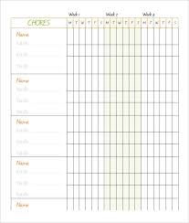 kids chore schedule template family chore calendar family