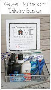 Guest Bathroom Toiletry Basket Guest Room Essentials Bathroom Baskets Guest Basket