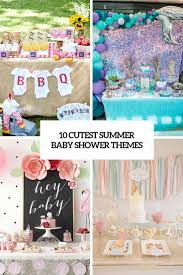 Celebrating the birth of a baby and having fun! 10 Cutest Summer Baby Shower Themes Shelterness