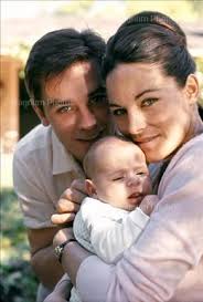 Alain Delon with his beloved family
