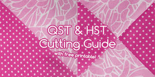 Quilting Basics Hst And Qst Printable Cutting Guide Craftcore