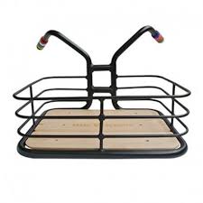 Guidon Panier Avec Fond En Bois Naturel Pour Velo Golf Clubs Bicycle Bike