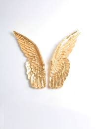 Angel Wings Wall Decor In Gold Guardian Angel Set Of Bird Wings Baby Nursery Wall Decor S Angel Wings Wall Decor Angel Wings Wall Baby Nursery Wall Decor