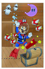 Coloring pages to print clip art library. Moon Get Underwater Airship Color Commission By Https The Sakura Samurai Deviantart Com On Deviantart Mario And Luigi Mario Art Super Mario Art