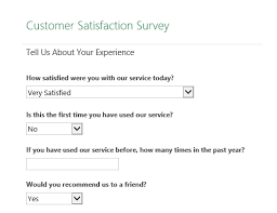 This file is a customer satisfaction survey form. Customer Satisfaction Survey