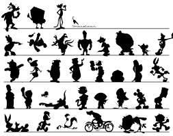 Cartoon Silhouettes Find the cartoon birds quiz #16070055. cartoon silhouettes