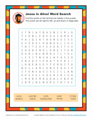 Maybe you would like to learn more about one of these? Resurrection Word Search Activity On Sunday School Zone