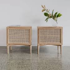 Rattan Bedside Table Natural Corcovado In 2020 Cane Bedside Tables Timber Bedside Table Wide Bedside Table