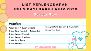 Keperluan selanjutnya yang harus anda tambahkan pada daftar belanja menyambut kelahiran bayi adalah keperluan mandi seperti bak mandi bayi. List Perlengkapan Ibu Dan Bayi Baru Lahir 2020 Lia Harahap