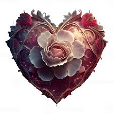 rose heart fantasy . AI Generated 22881270 PNG