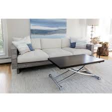 Transforming X Walnut Brown Finish Coffee And Dining Table In Oak Dining Table Convertible Coffee Table Dining Table