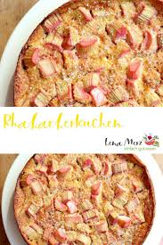 Rhabarberkuchen Low Carb Mit Kokosblutenzucker Statt Richtigem Zucker So Hat Der Kuchen Weniger Kalorien Das Rhabarber Rezept Rhabarberkuchen Rezepte Essen