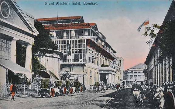 Great Western Hotel Bombay, 1900 Postcard - Past-India