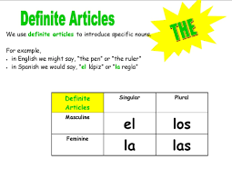 La Leccion Tres...Articles And Sentences