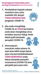 World health organisation is responsible for this page. Malay Covid19 Myth Busters In World Languages