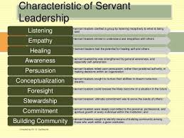 Characteristic Of Servant Leadership Servant Leaders Clarified A Group By Listening Recept Servant Leadership Servant Leader Leadership