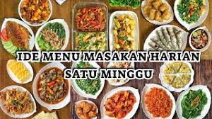 Makan seminggu cuma habis rp 176 ribu ini panduan belanjanya. Menu Masakan Sehari Hari Untuk Satu Minggu Agar Lebih Hemat Ide Menu Seminggu Sederhana Cute766