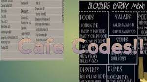 Roblox bloxburg new updated menu decal id s. Roblox Bloxburg Cafe Codes Youtube