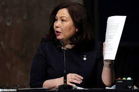 Duckworth Says She Will No Longer Vote For Any Of Joe Biden S Straight White Nominees Daily Mail Online