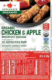Gluten free sausage links are all natural, minimally processed chicken with no artificial ingredients and no. Products Breakfast Sausage Organic Chicken And Apple Breakfast Sausage Applegate