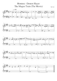 Easy piano notes for beginners with letters! Homura Kimetsu No Yaiba The Mugen Train Eassy Sheet Music For Piano Solo Musescore Com