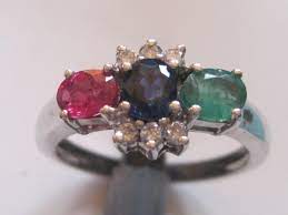 Ruby Sapphire Emerald Diamond Ring Emerald Diamond Ring Emerald Diamond Diamond Ring