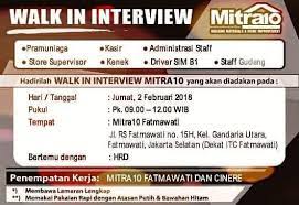 Kunjungi gerai mitra10 terdekat dapatkan diskon hingga 80% + cashback 10% manfaat kesempatan terbaik ini, ada tamban diskon 15% bagi. Jakarta Loker Pt Catur Mitra Sejati Sentosa Mitra 10 Facebook