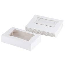 They help the fragile and delicate pastry to preserve and maintain its freshness and flavor for a long time. Cake Box With Display Window Pastry Bakery Box 8 X 5 5 X 2 In White 10 Pk Target