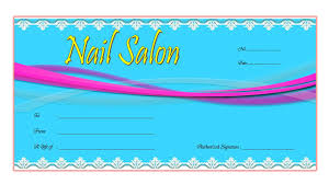 For adults or children, this fun option is a great one for any occasion. Nail Salon Gift Voucher Template Free 1 In 2020 Voucher Template Free Templates Printable Free Salon Gifts