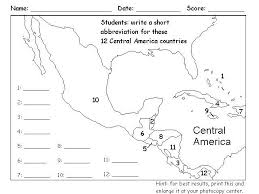 Image Result For Numbered Central America Map Latin America Map Central America Map America Outline
