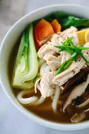 Chicken Udon Soup With Bok Choy Jessica Gavin Recipe Chicken Udon Soup Udon Soup Recipe Chicken Udon
