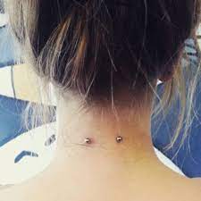 23 Pictures That Prove Piercings Are The Worst Nape Piercing Neck Piercing Dermal Piercing