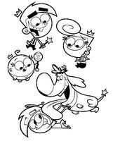 Timmy turner and the fairies from the cartoon the fairly oddparents will delight you with its wonders in fairy fury game. Coloring Pages The Fairly Oddparents Morning Kids